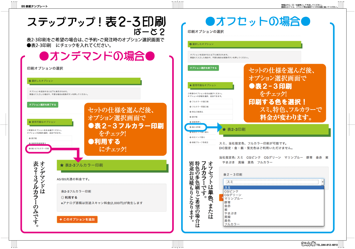 表2-3印刷について 2