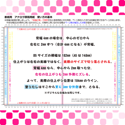 表紙用　アナログ原稿用紙の使い方